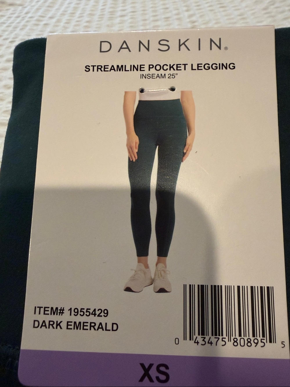 Danskin Deep Teal High-Rise Pocket Leggings - XS (Set of 5)